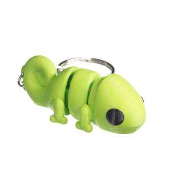 Kameleon jasny zielony - brelok do kluczy